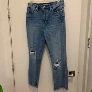 Madewell frayed jeans size 29